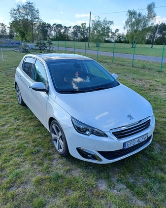 Peugeot 308 cena 51900 przebieg: 164000, rok produkcji 2017 z Poddębice małe 106